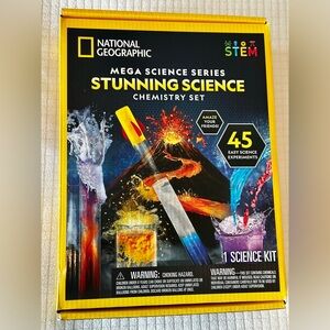 National Geographic STEM Mega Science Series Stunning Science Chemistry Set New